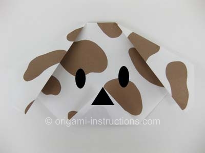origami dog face origami dog face